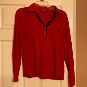 Ralph Lauren red stretch pull over
